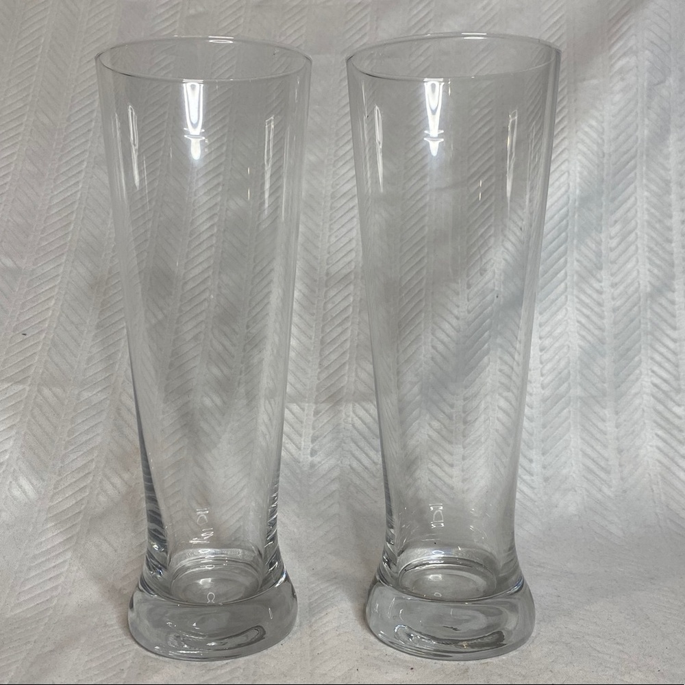 Pilsner beer glasses 9” set of 2.